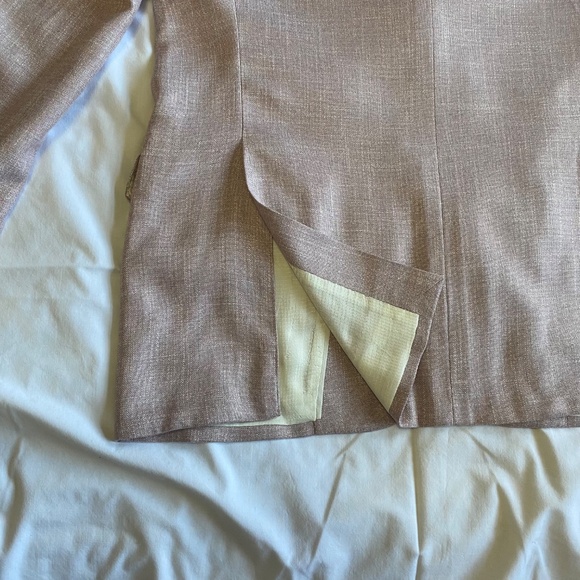 EMPORIO ARMANI G Line Light Pink Lavender Blazer EU 50 Viscose Old Money Wedding - Picture 8 of 16